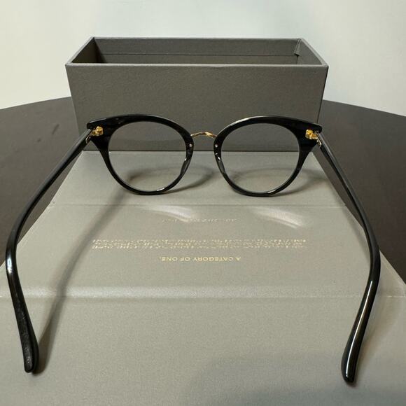 DITA Reckless Black & Gold Round Cateye Eyeglass Frames - Picture 3 of 9